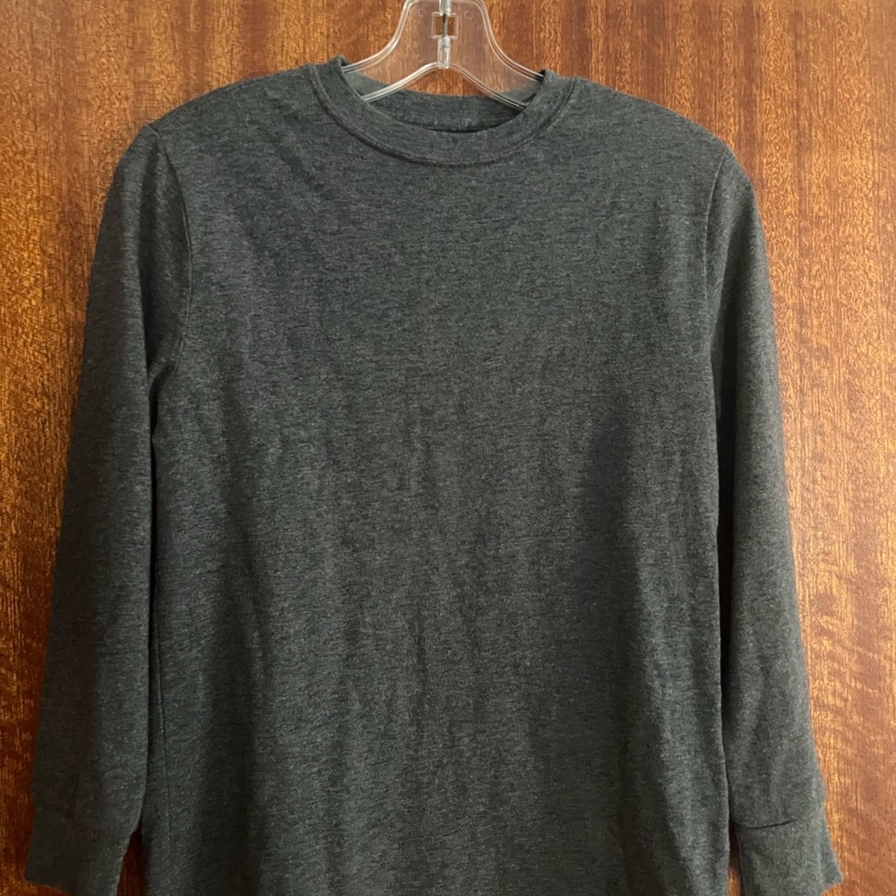 Faded Glory Dark Gray Long Sleeve Tee